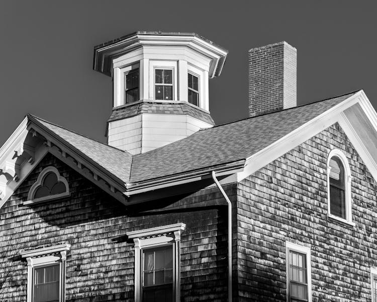 Historic home with professionally restored roof